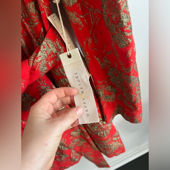 NWT Kate Hudson Happy X Nature sustainable brand embroidered dress, size 12 - Picture 5 of 8